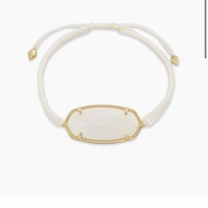 Kendra Scott Elle Gold Friendship Bracelet in White Mother-Of-Pearl